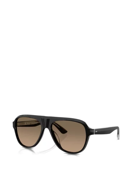 Ochelari de soare aviator Oliver Peoples negru
