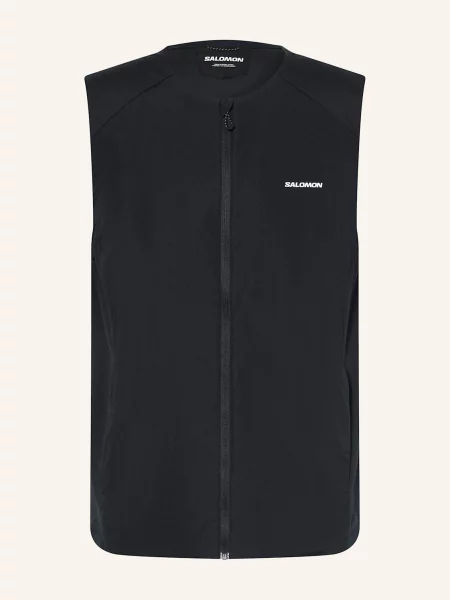 Běžecká vesta Salomon Mountain Flex Hybrid deep black černá