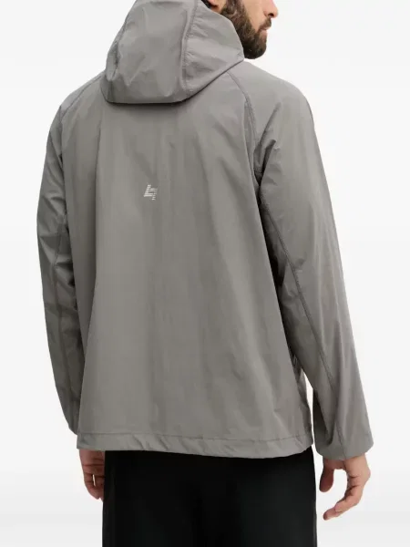 Μπουφάν Ea7 Emporio Armani με κουκούλα με αυτόγραφο γκρι