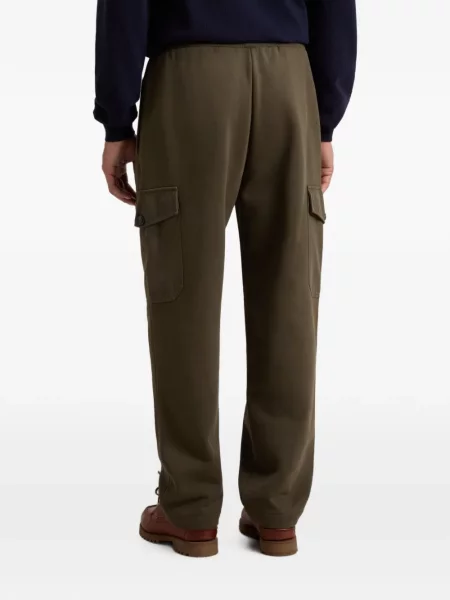 Spodnie cargo Woolrich polarowe do biegania zielone