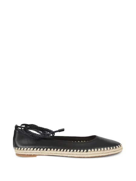 Bőr balerina Max Mara fekete