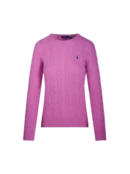 Polo Ralph Lauren sweter z dodatkiem kaszmiru różowy