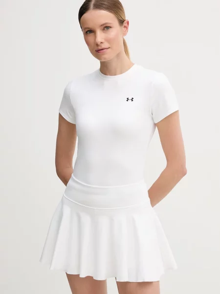 T-shirt z okrągłym dekoltem i logo Under Armour biała