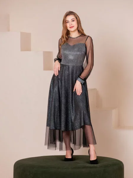 OnLady Сукня міді чорний