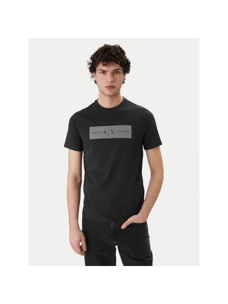 Armani Exchange Футболка Slim Fit cиній