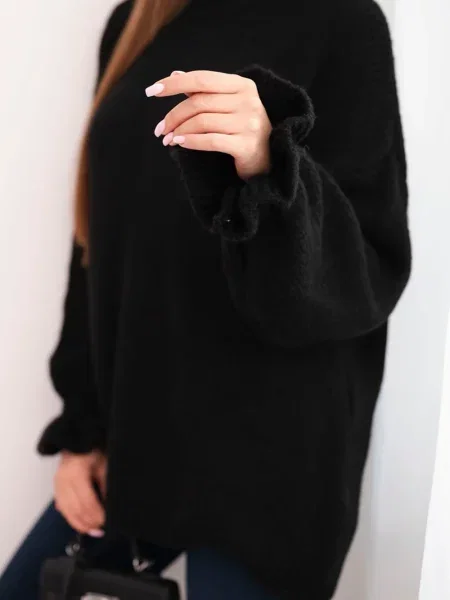 Pulover Kesi Włoski de lână negru