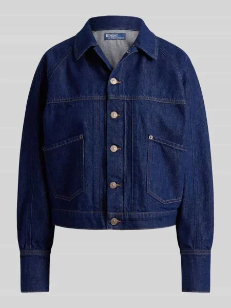Kurtka jeansowa o kroju relaxed fit z czystej bawełny Polo Ralph Lauren niebieska