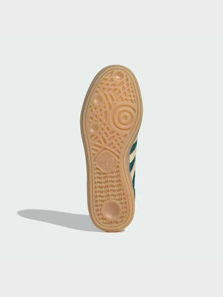 Кожаные кеды Adidas зеленые