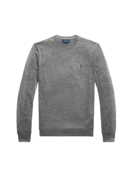 Sweter Ralph Lauren wełniany szary