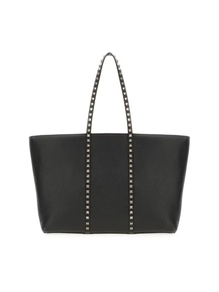 Lniana torba crossbody Valentino Garavani czarna