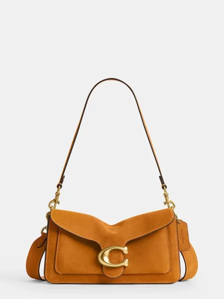 Coach geantă crossbody pentru femei din piele întoarsă Suade Tabby Shoulder Bag 26 portocaliu