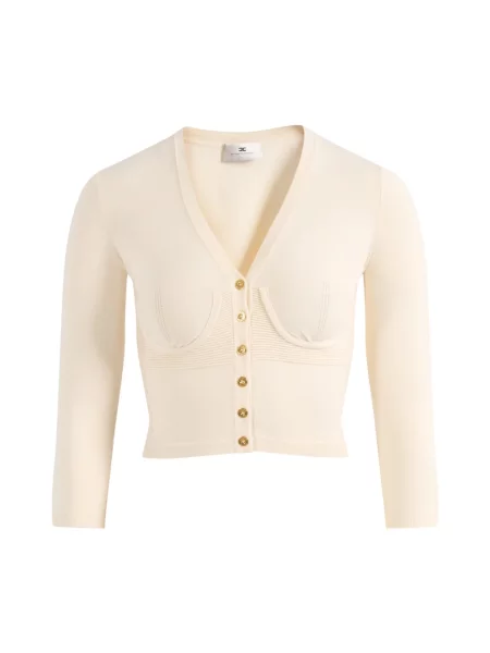 Sweter Elisabetta Franchi beżowy