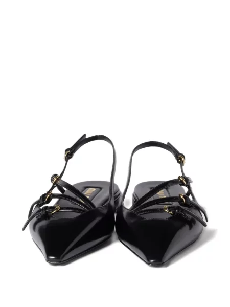 Pantofi cu toc Miu Miu fără toc negru