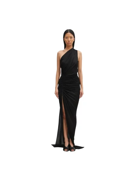 Rick Owens Lilies sukienka Avra Gown maxi dopasowana czarny