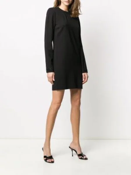 Oblekové mini mini šaty Dsquared2 s korálky černé