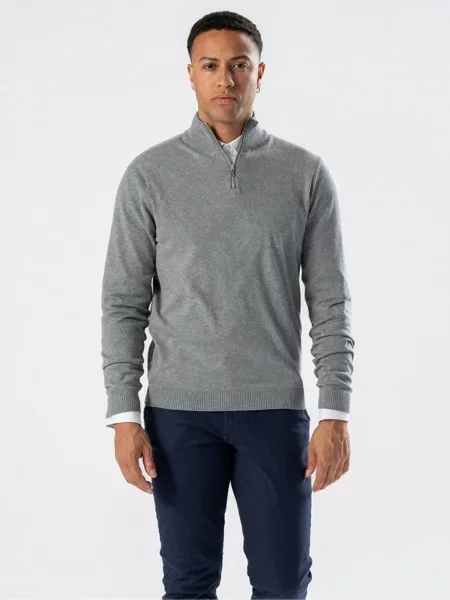 TEESHOPPEN Pulover Pullover Half gri