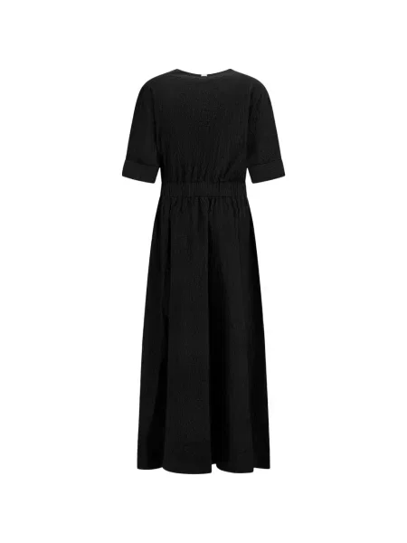 Cu centură rochie midi Herno negru