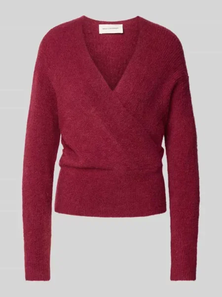 Sweter dzianinowy w stylu kopertowym model Bondie Hope' Msch Copenhagen