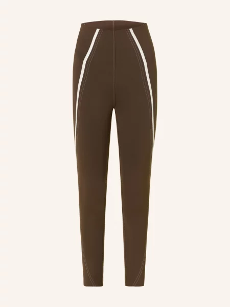 Lululemon Legíny Glow Up Shr tmavě hnědá bílá