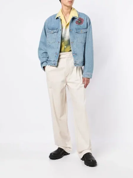 Gėlėtas raštuotas striukė Kenzo mėlyna