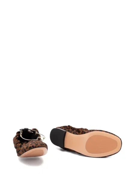 Balerini Twinset cu imagine cu model leopard maro