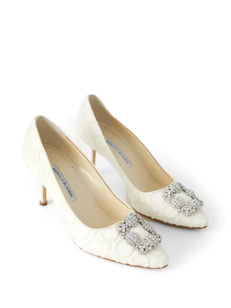 Pantofi cu toc Manolo Blahnik cu cataramă