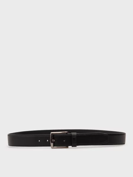 Кожаный ремень Tommy Hilfiger черный