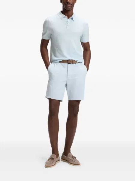 Scurt tricou polo Boss albastru
