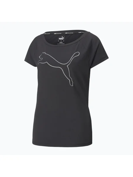 Дамска тренировъчна тениска PUMA Train Favorite Jersey Cat black 01 черно