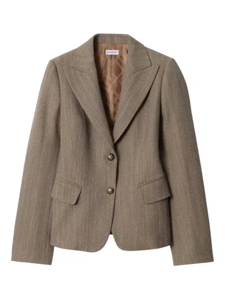 Pruhované sako Burberry hnědé