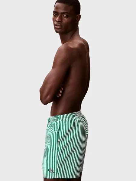 Смугасті шорти Calvin Klein зелені
