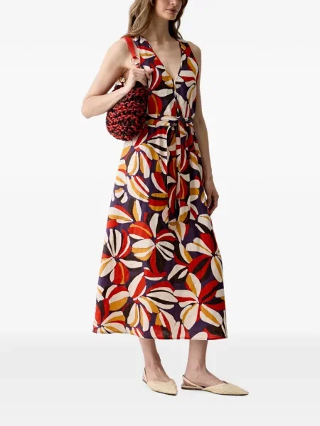 Rochie maxi Benetton cu model floral cu imagine violet