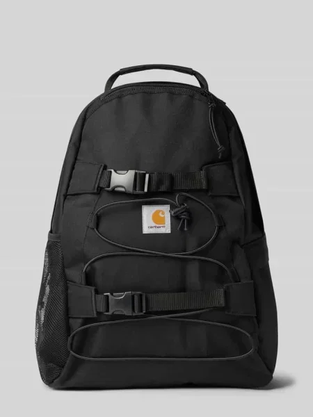 Plecak Carhartt Wip z logo płócienny czarny