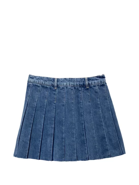 Fustă din denim Maison Kitsune albastru