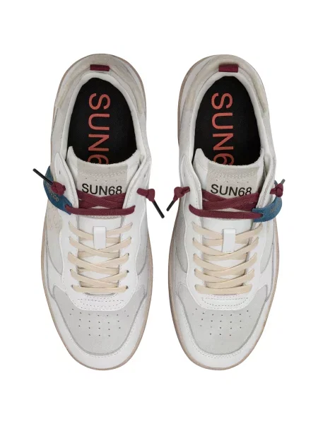 Pantofi Sun68 alb