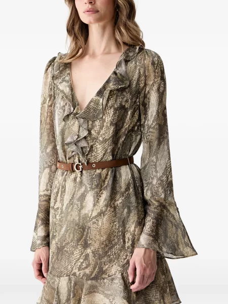 Rochie mini Guess cu imagine verde