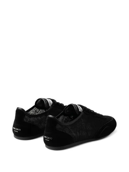 Sneakerși Jimmy Choo din dantelă negru