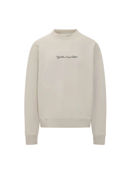 Bluza nierozpinana Off-white z logo biała