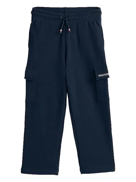 Spodnie dziecięce Tommy Hilfiger niebieskie
