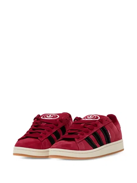 Papuci Adidas din piele de căprioară albastru