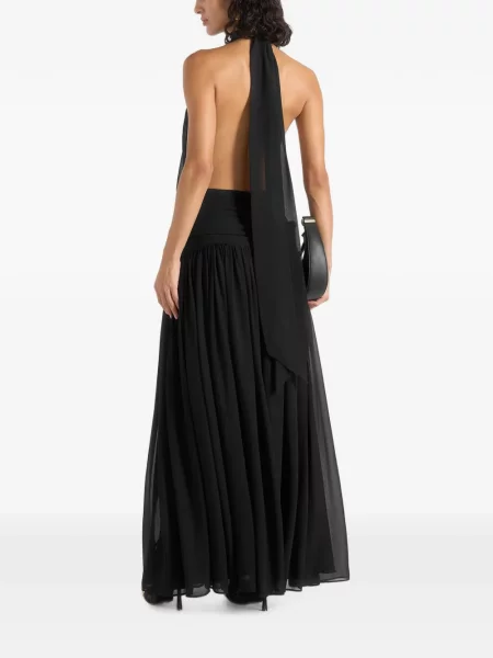 Rochie maxi Manière De Voir drapată negru