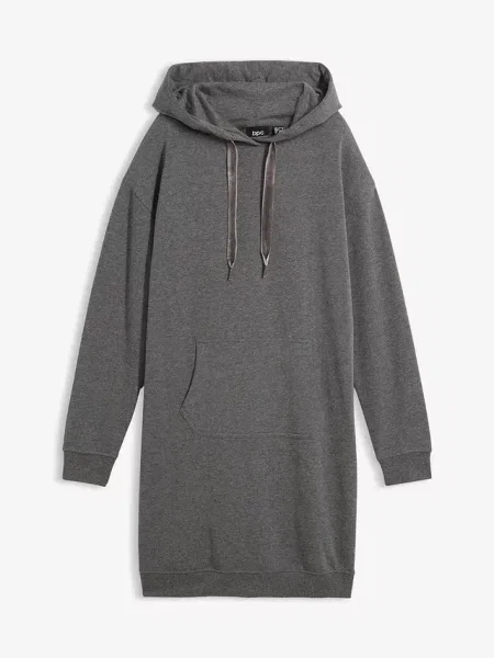 Sukienka dresowa mini szara