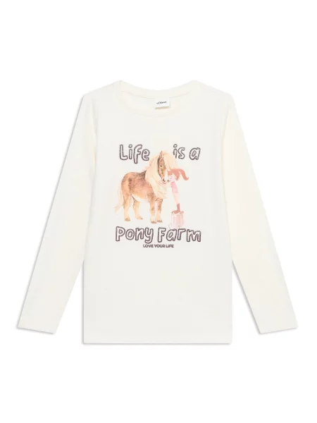 S.Oliver Tricou maro / roz alb
