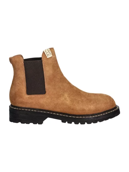 Buty do kostki Visvim zamszowe brązowe