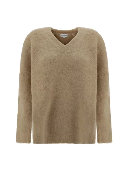Sweter Loulou Studio wełniany beżowy