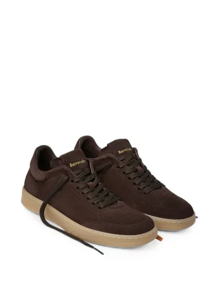 Sneakerși Barracuda din piele de căprioară maro