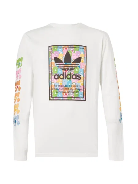 ADIDAS ORIGINALS Marškinėliai CARE BEAR šviesiai mėlyna / šviesiai žalia / juoda balta