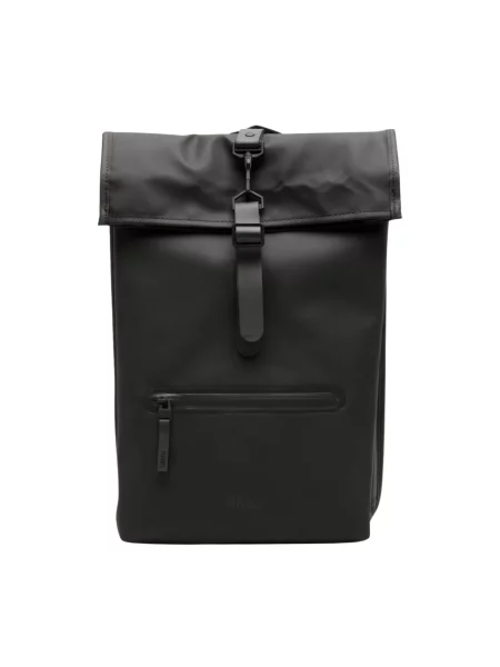 Plecak miejski Rains Rucksack Rolltop W3 17 l black czarny