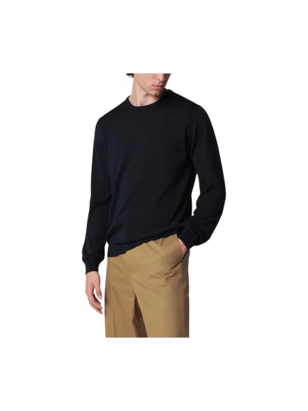 Sweter Roberto Collina wełniany niebieski