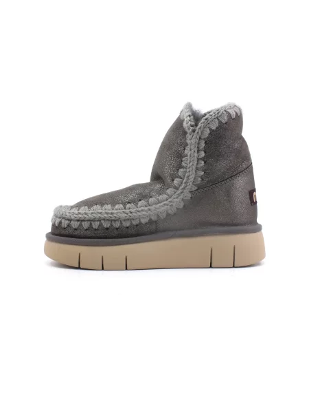 Buty do kostki Mou skórzane szare
